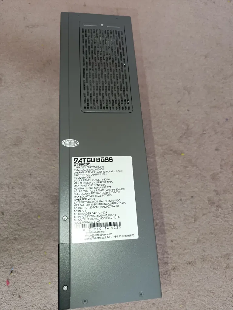 DATOUBOSS DT 4862S 6.2KW 48V гібридний інвертор(AC 100A, PV 8500W) — фото 5