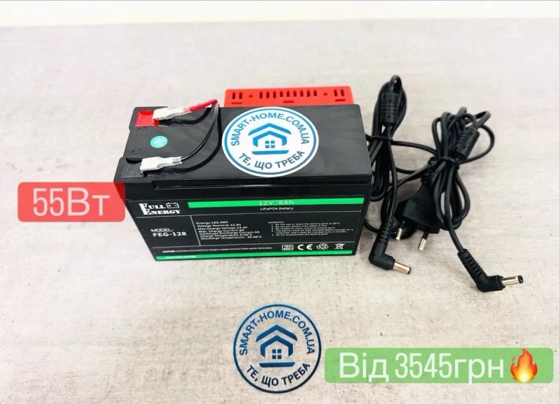 DC UPS 32000мАг‼️ 9 12в 19 24 48 для роутера модема оптики интернета інтернету бесперебойник с аккумулятором з акумулятором Lifepo4 LFP ИБП UPS DC1018 — фото 7