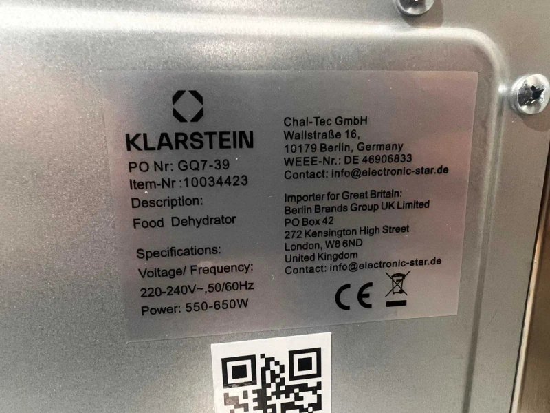 Дегідратор Сушарка для фруктів KLARSTEIN Flavour Dry — фото 8