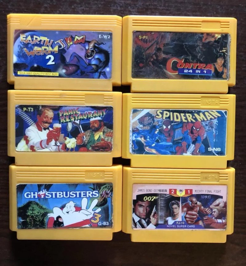 Dendy 8bit, Remarks: Thi Simpsons, Battletoads and Double Dragon, The Little Mermaid Felix Ghostbusters Contra Turtles BigNose Power Blade — фото 4