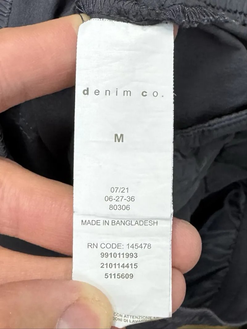 Denim Co. штаны карго M-L размер серые — фото 3