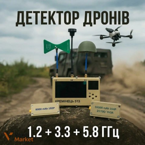 Детектор дронів та FPV Кремінець 513 / v2.0 та СПУК-3