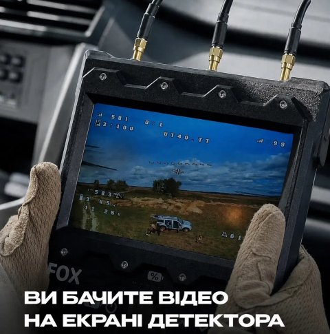 Детектор дронов FOX с видеоперехватом 1.2/3.3/5.8 ГГц.