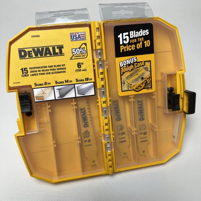 Dewalt Набір Сабельних Пил 15 шт DW4890 з США — фото 2