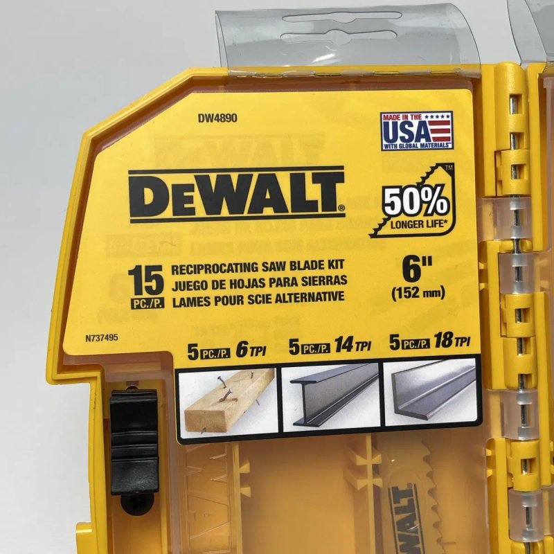 Dewalt Набір Сабельних Пил 15 шт DW4890 з США — фото 3