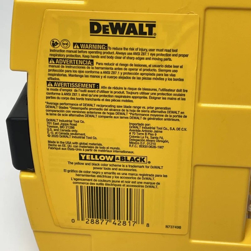 Dewalt Набір Сабельних Пил 15 шт DW4890 з США — фото 6