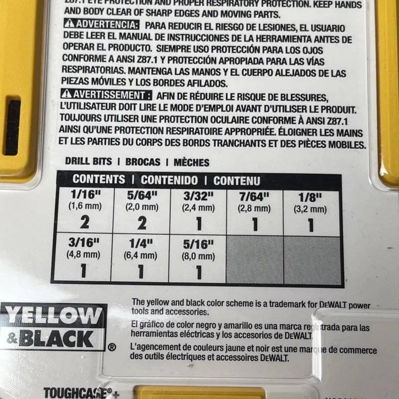 Dewalt Набір Сверл 10 шт DWA1180 з США — фото 5