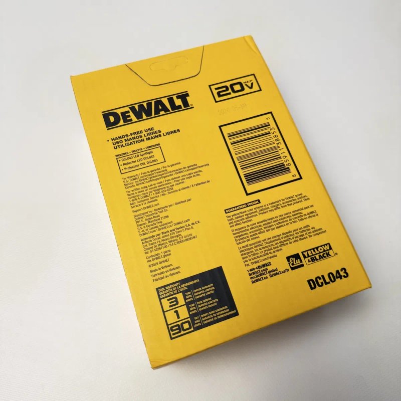 Dewalt Світлодіодний Ліхтар DCL043 Фонарь Фонарик з США — фото 7