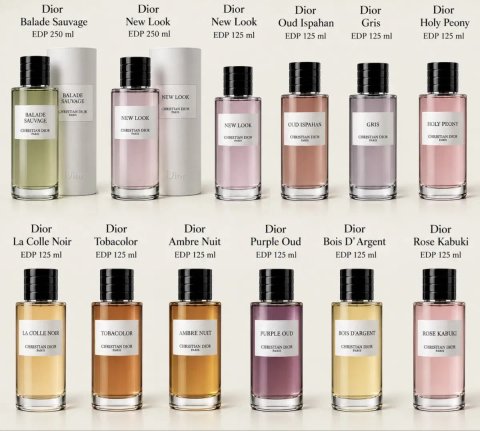 Dior Balade Sauvage, Dior Holy Peony , Dior La Colle Noir, Dior Tobacolor  оригінал