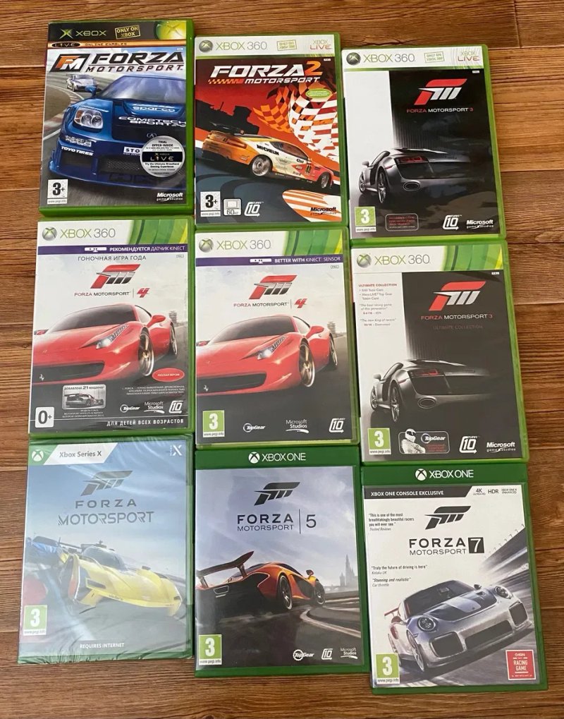Диски для Xbox One/360/Series X: FORZA HORIZON, FORZA MOTORSPORT 1 і 2 і 3 і 4 і 5 і 6 і 7 — фото 2