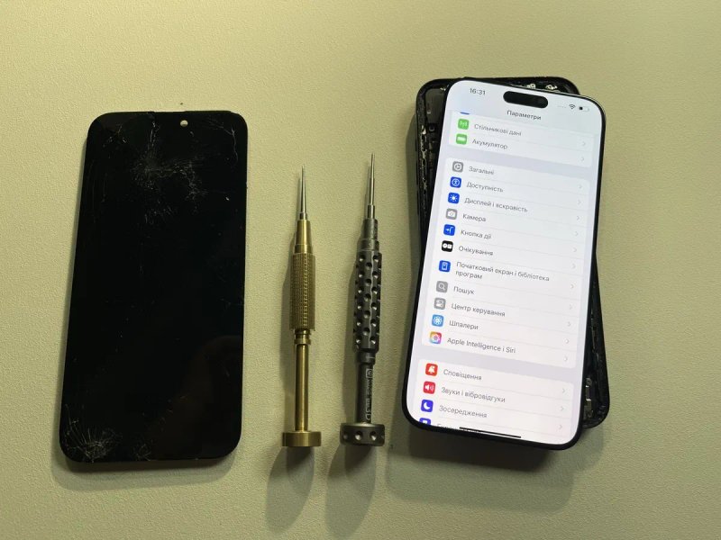Дисплей для iPhone 15 Pro Max Soft OLED 120 екран скло айфон про макс ремонт с установкой як оригінал с заміною с заменой про макс тач монитор сткло — фото 2