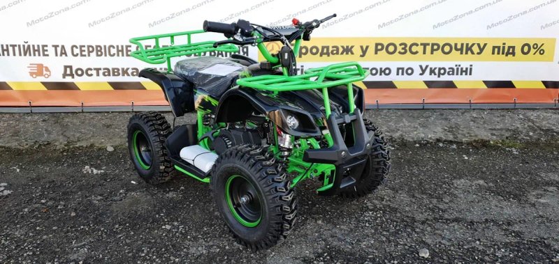 Дитячий Бензиновий Квадроцикл HAMMER mini 2T65cc Green color +Доставка — фото 2