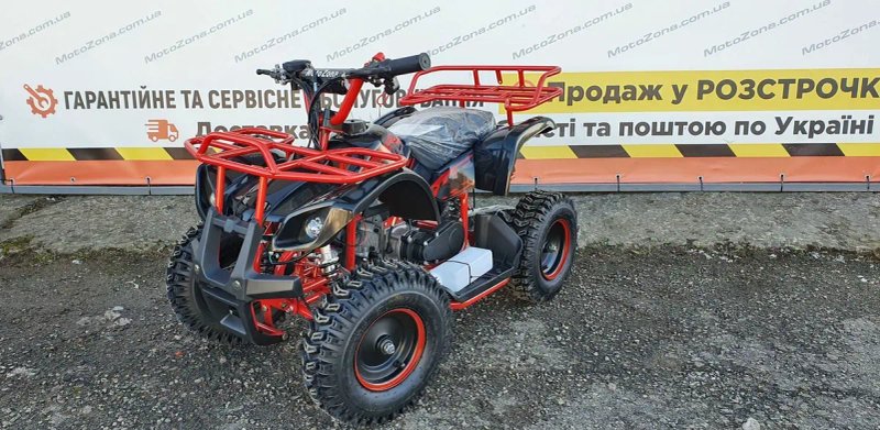 Дитячий Бензиновий Квадроцикл HAMMER mini 2T65cc Green color +Доставка — фото 6