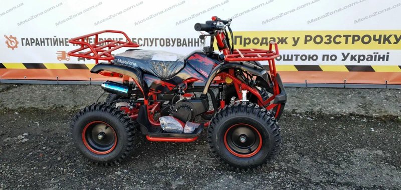 Дитячий Бензиновий Квадроцикл HAMMER mini 2T65cc Green color +Доставка — фото 7