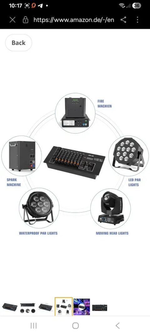DMX-контролер, 40-канальний DMX 512 DJ-контролер із вбудованим акумуля
