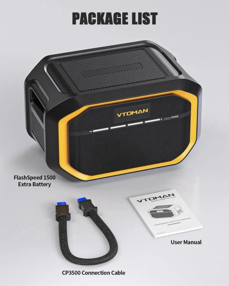 Додаткова батарея VTOMAN FlashSpeed 1500 Extra Battery 1548Wh fo — фото 5