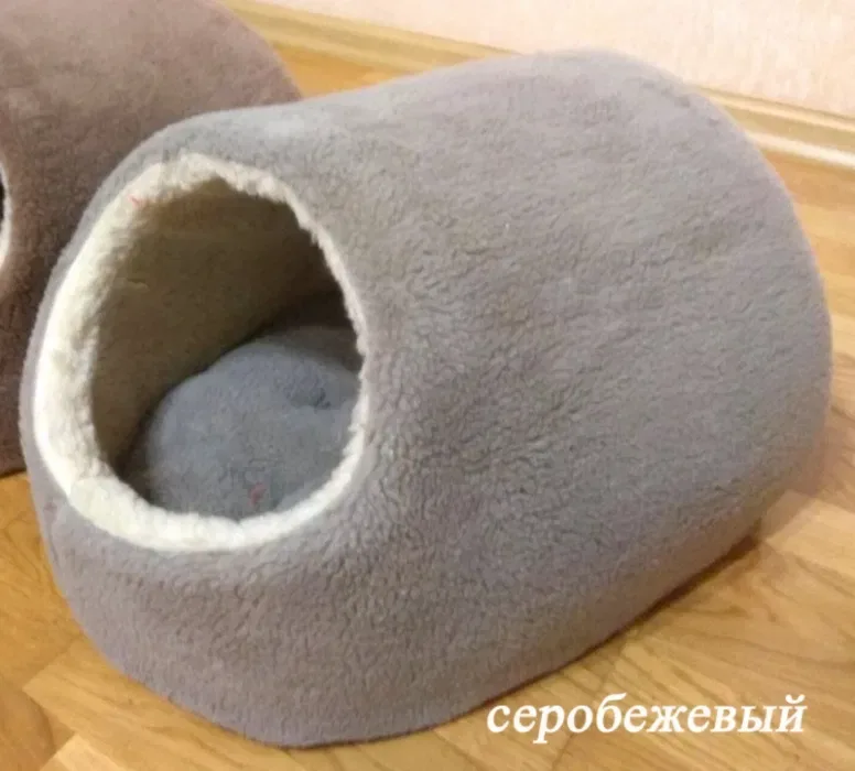 Домики д животных 43х33х28см и 60х50х40см меховые домики д собак кошек — фото 4