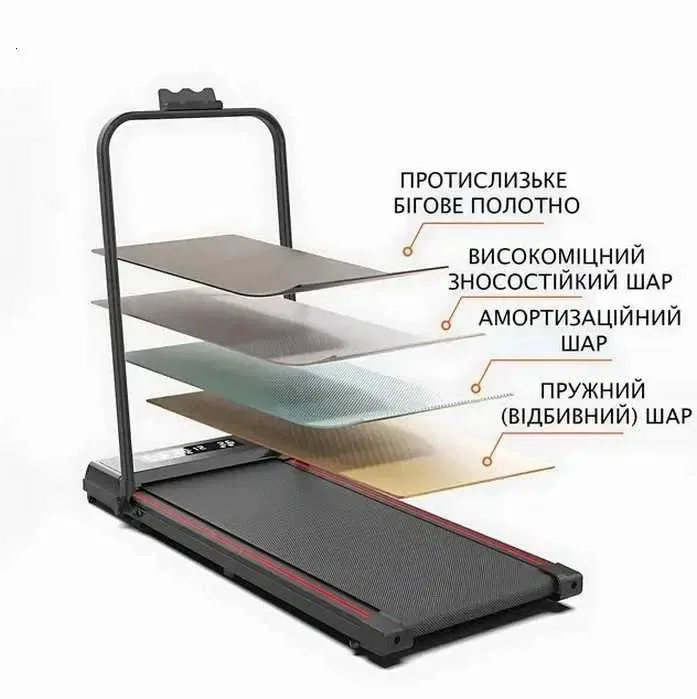 Складная беговая дорожка до 150 кг с пультом 22кг бігова доріжка нова якісна качественная — фото 7