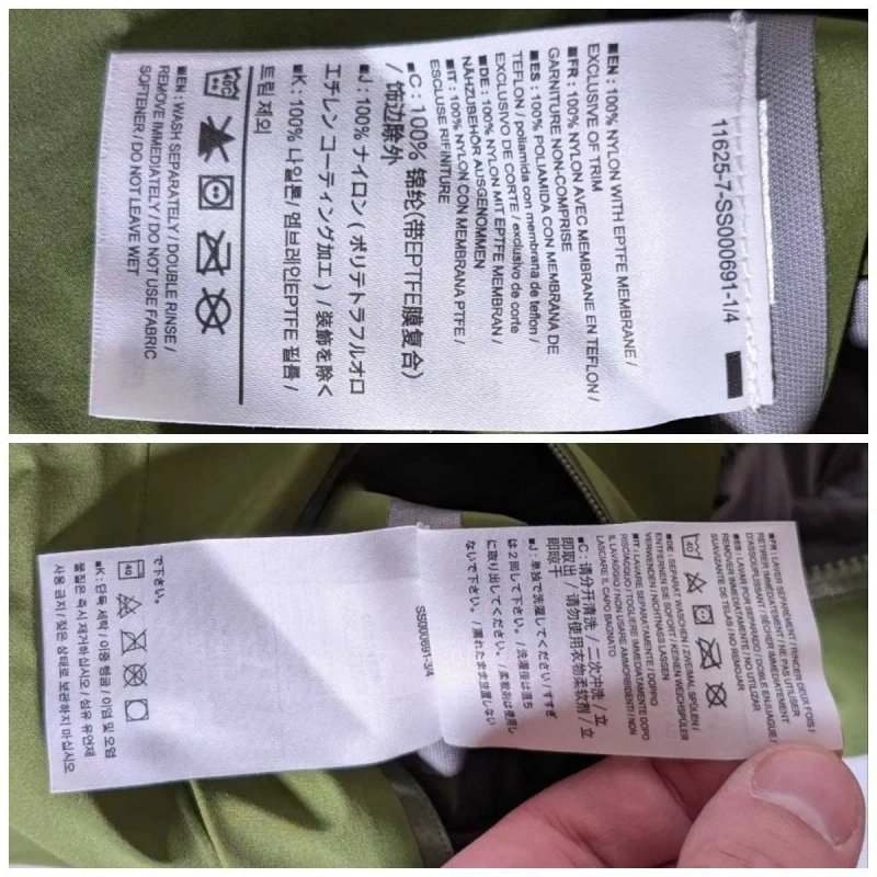 Дощовик Arcteryx Zeta LT Jacket оригінал S розмір стан нова річ сток — фото 8