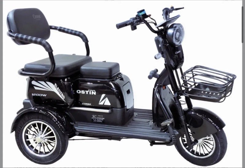 ДОСТАВКА -50%! Електричний трицикл Corso «Ostin Pro», двигун 1200W — фото 2