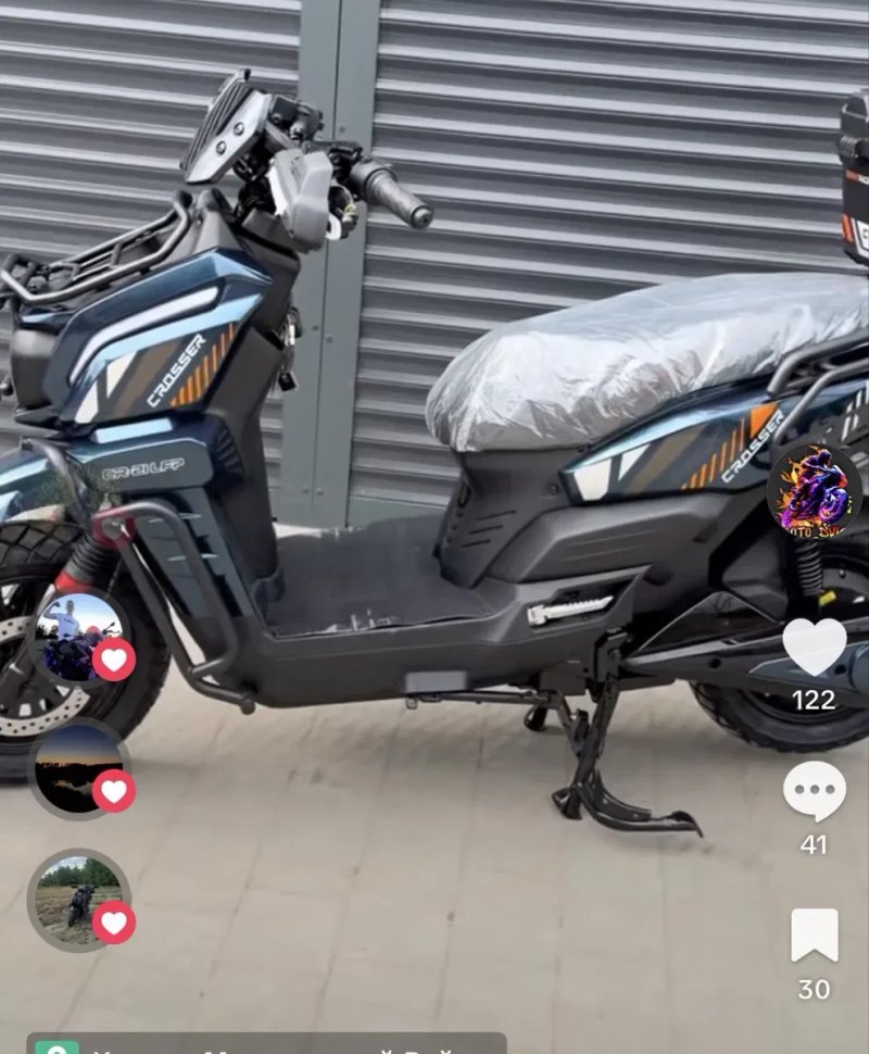 ‼️Доставка Безкоштовна‼️Літій.Електроскутер Блекфюрі.Crosser 21 2500W72V/38 — фото 3