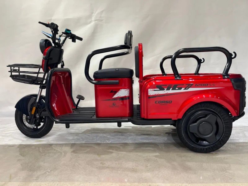 Доставка безкоштовна.Опт‼️Трицикл з кузовом1200w CORSO SIG7 — фото 7