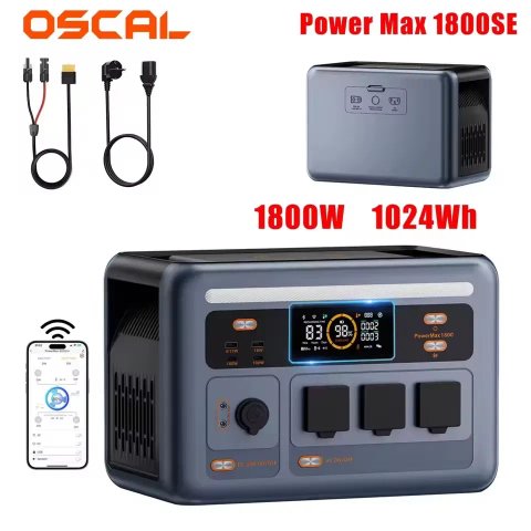 Доставка безкоштовно!!! Зарядна станція Oscal PowerMax 1800 SE