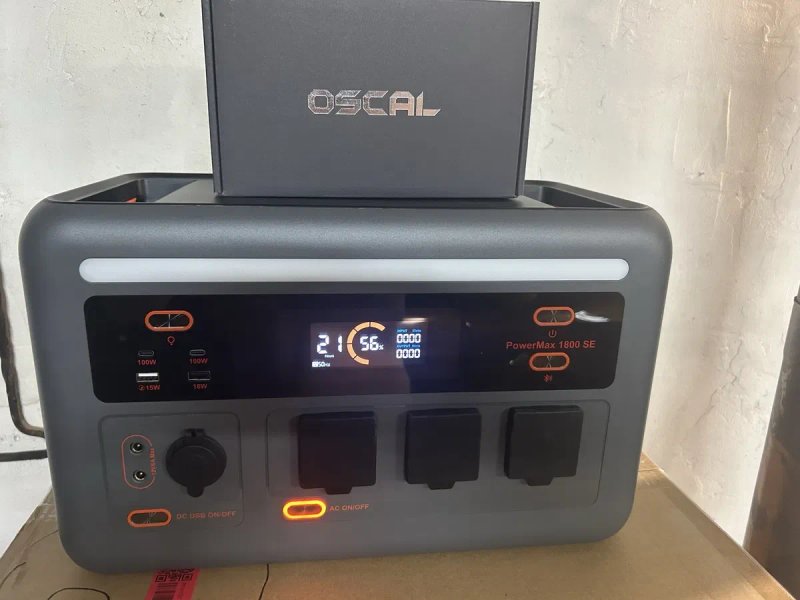 Доставка безкоштовно!!! Зарядна станція  Oscal PowerMax 1800 SE — фото 4
