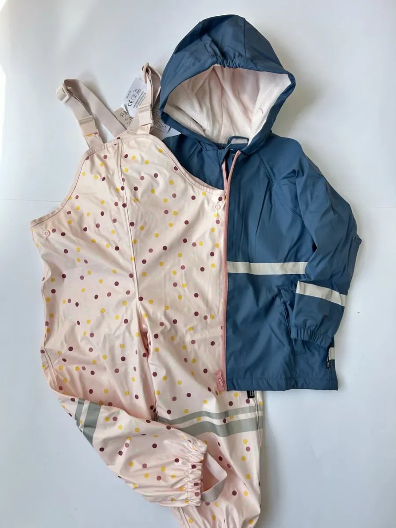 дождевик 80 86/92 98/104 110/116 122/128 грязепруф дощовик Lupilu/Kuniboo куртка комбинезон цельный комбінезон напівкомбінезон непромокайка ветровка — фото 6