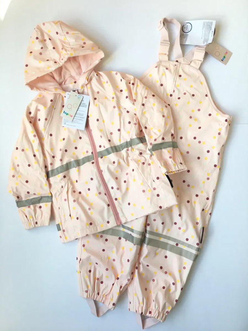 дождевик 80 86/92 98/104 110/116 122/128 грязепруф дощовик Lupilu/Kuniboo куртка комбинезон цельный комбінезон напівкомбінезон непромокайка ветровка — фото 7