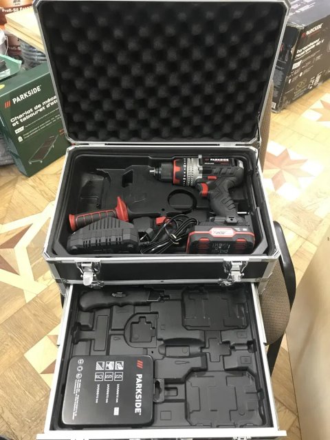 Дрель-шуруповерт аккум. PSBSAP 20-Li D4 65Nm 630-2100об/мин в алюм. кейсе PARKSIDE PERFORMANCE (не полный комплект)