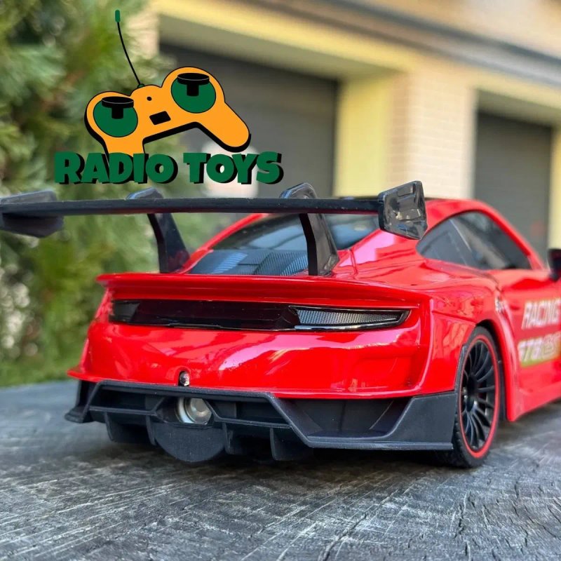 Дрифт машинка с паром на радиоуправлении Porsche 911 GT6 RS Красная — фото 5
