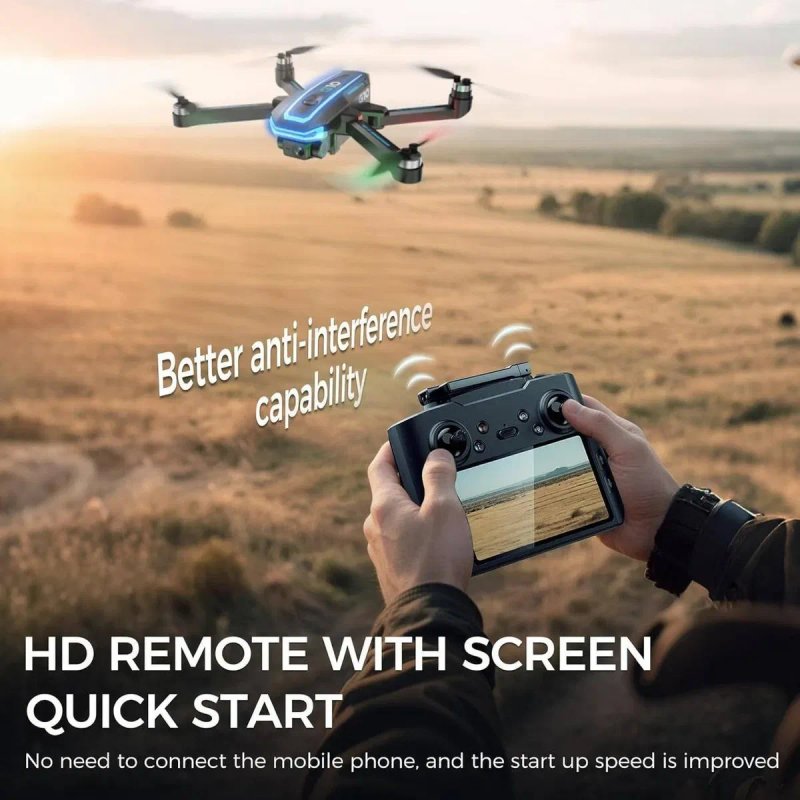 Дрон квадрокоптер UFLYTOO LA G10 GPS з камерою 4K, пульт з екраном — фото 4
