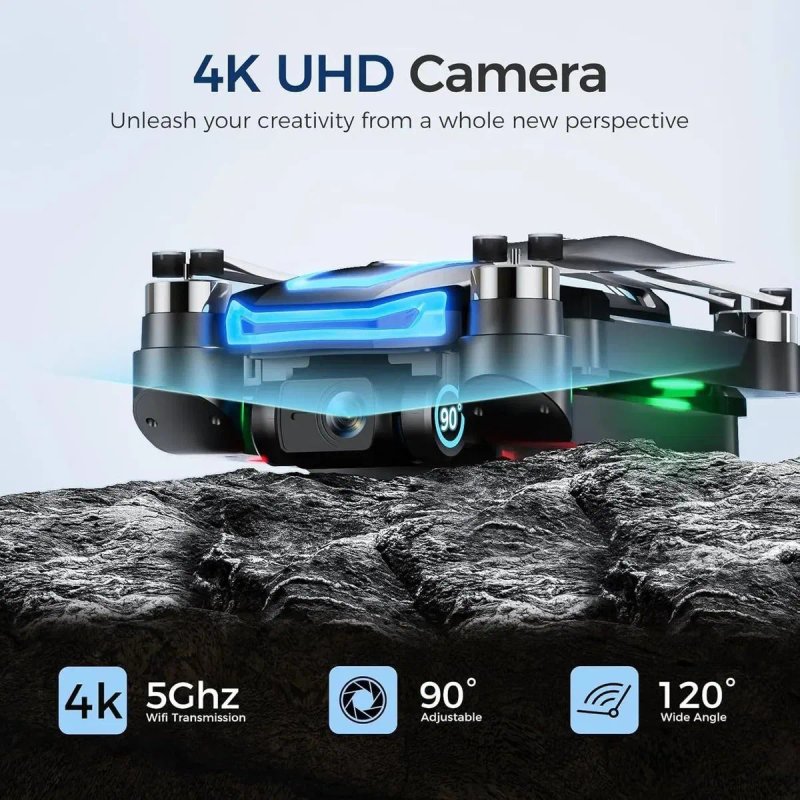 Дрон квадрокоптер UFLYTOO LA G10 GPS з камерою 4K, пульт з екраном — фото 6