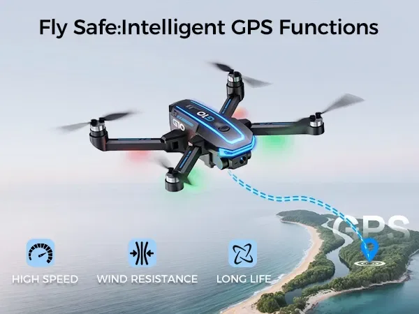 Дрон квадрокоптер UFLYTOO LA G10 GPS з камерою 4K, пульт з екраном — фото 7