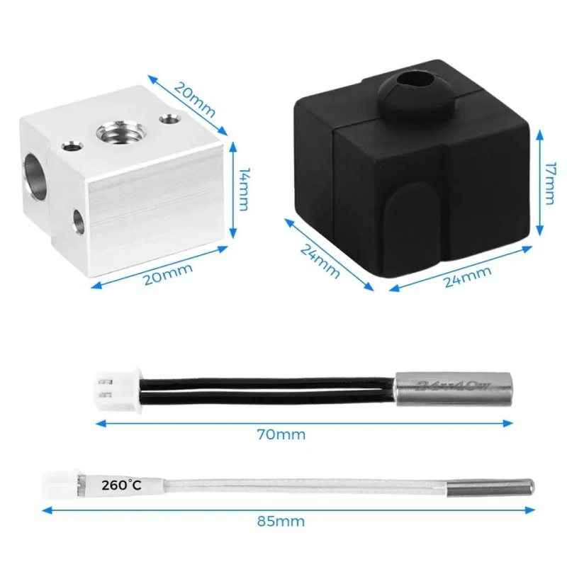 Друкуюча головка (хотенд, hotend) для 3d принтеру Ender3 V3 SE — фото 3