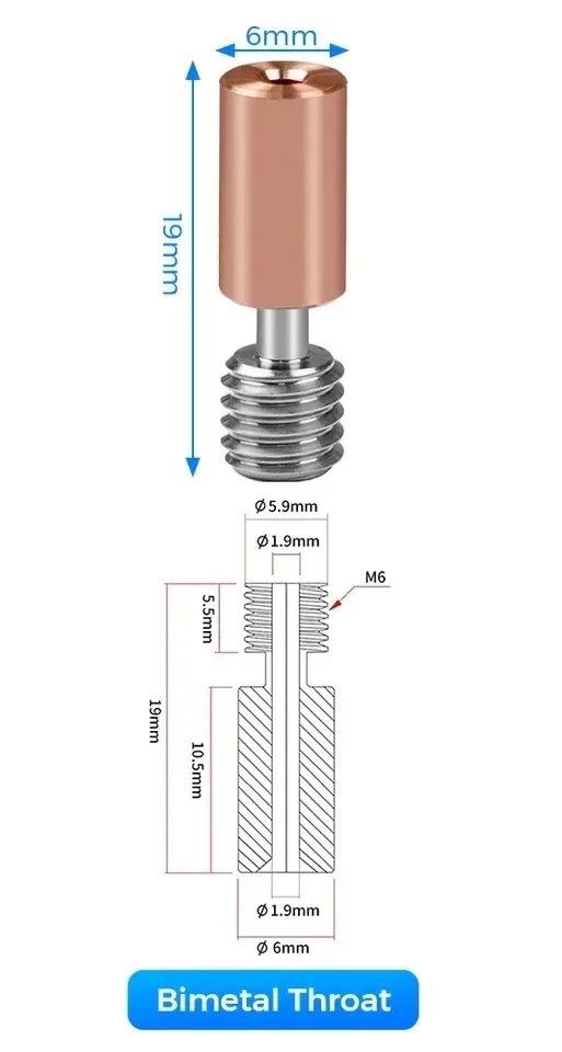 Друкуюча головка (хотенд, hotend) для 3d принтеру Ender3 V3 SE — фото 6