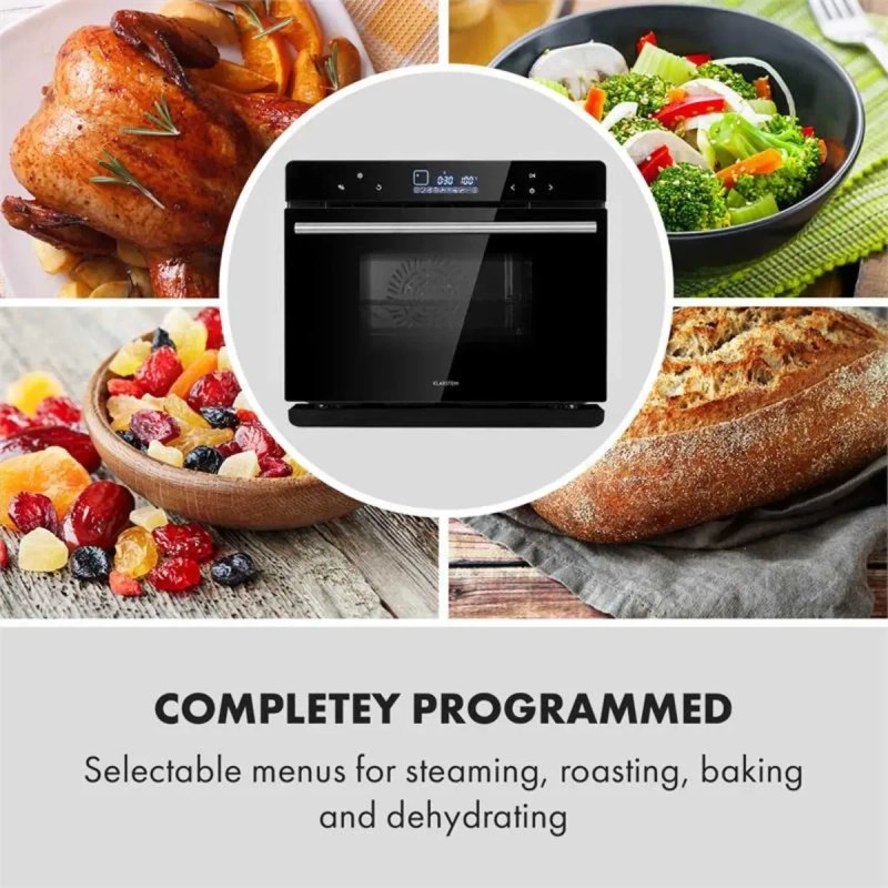 Духовка парова мульти піч пароварка Klarstein MasterFresh Steam Oven — фото 3