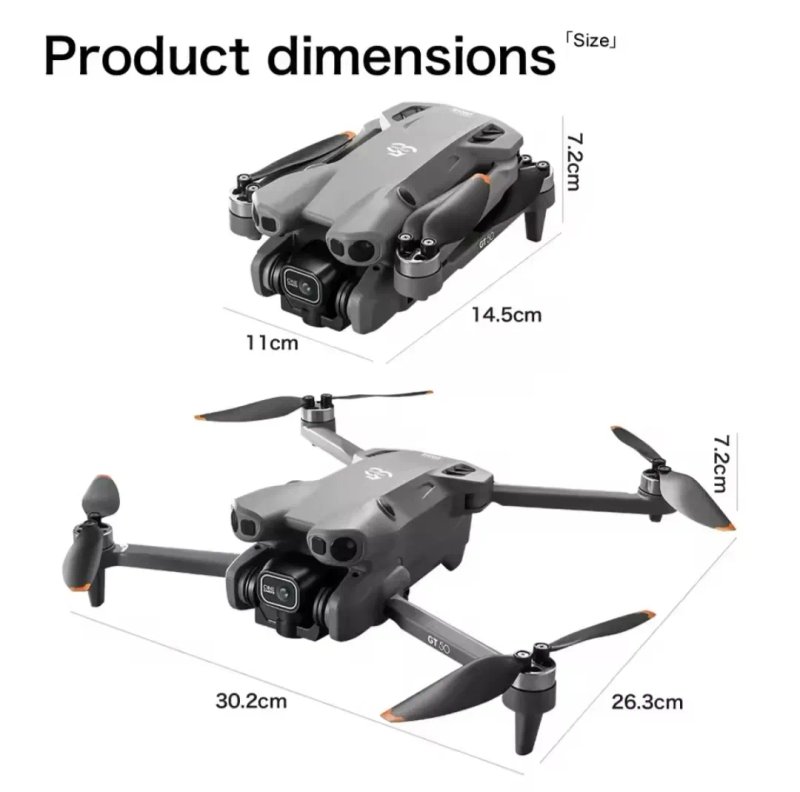 Дві батареї в комплекті GT50 pro-4K Drone Великий Екран квадрокоптер — фото 6