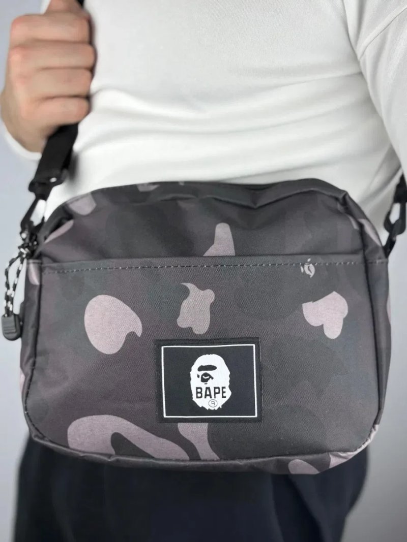 Двостороння сумка Bape Camo Shoulder Bag + гаманець Baby Milo. — фото 2