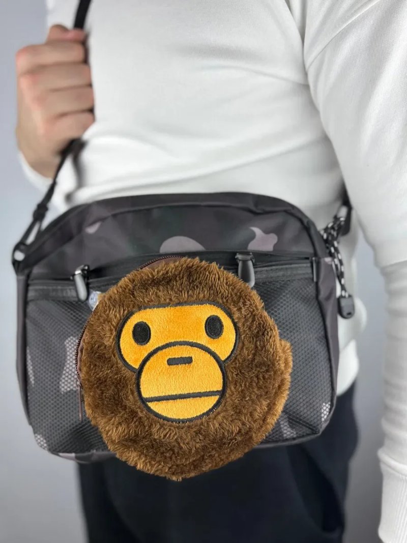 Двостороння сумка Bape Camo Shoulder Bag + гаманець Baby Milo. — фото 3