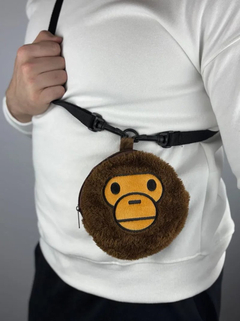 Двостороння сумка Bape Camo Shoulder Bag + гаманець Baby Milo. — фото 5