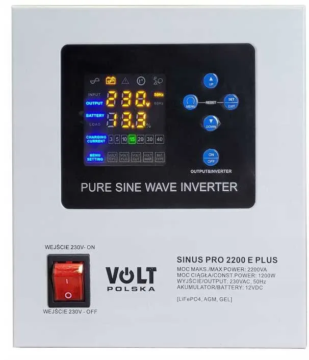 Джерело безперебійного живлення Volt Polska SINUS PRO 2200 E PLUS /ДБЖ — фото 2
