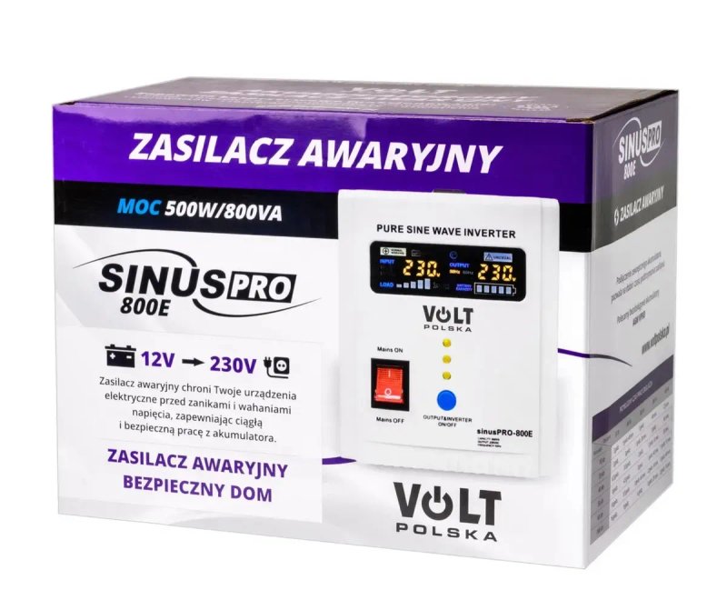 Джерело безперебійного живлення Volt Polska Sinus PRO 800E 12V — фото 7