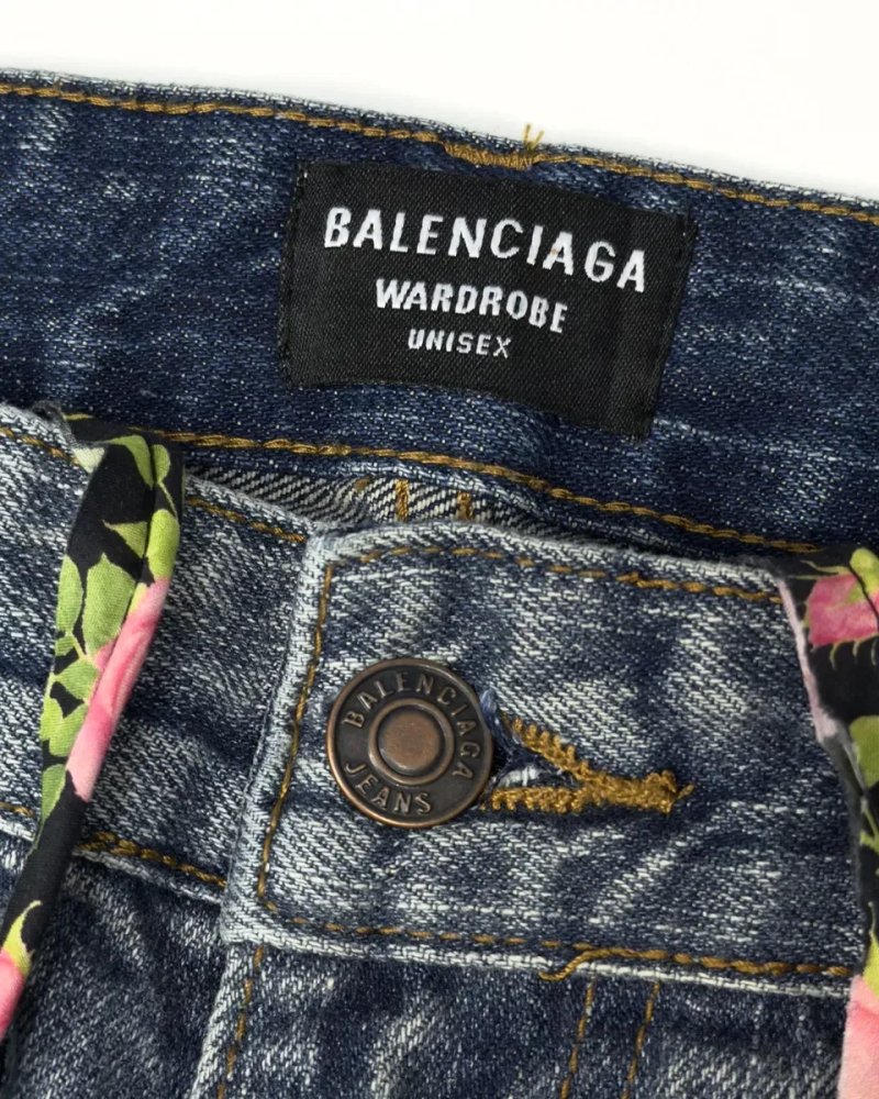 Джинси Balenciaga jeans balenciaga baggy широкі джинси balenciaga white baggy fit jeans opium archive project M L — фото 5