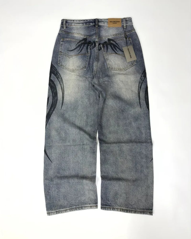 Джинси Balenciaga jeans balenciaga baggy широкі джинси balenciaga white baggy fit jeans opium archive project M L — фото 6