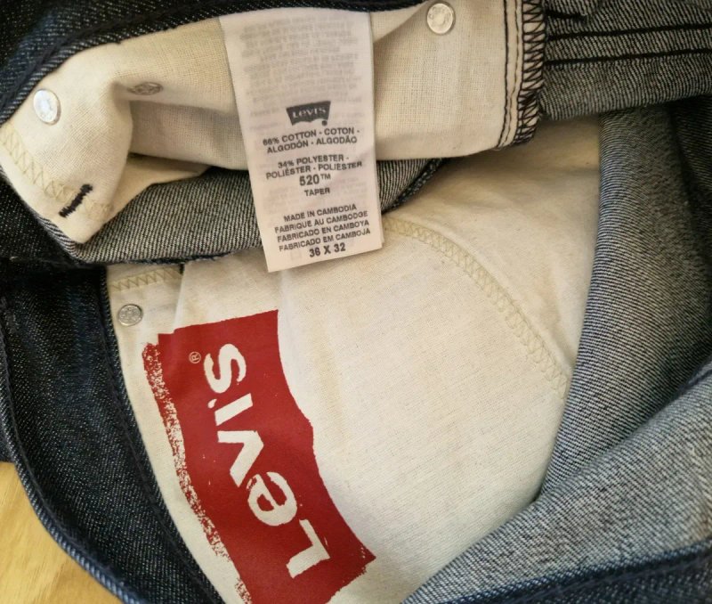 Джинси чоловічі Levi's 520 W36 L32 (Levis/Левайс) Original — фото 8