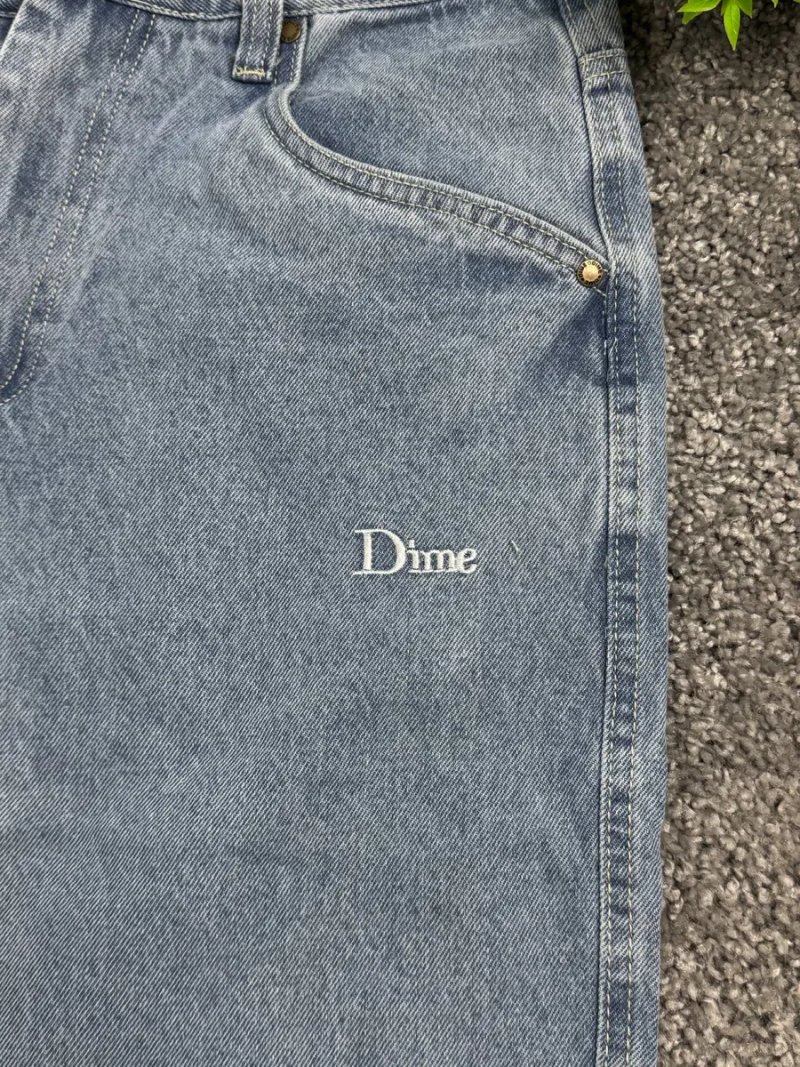 Джинси Dime baggy jeans чоловічі широкі спортивні штани Дайм чорні світлі джинси | Джинсы Дайм мужские черные широкие спортивные штаны Dime Baggy — фото 4