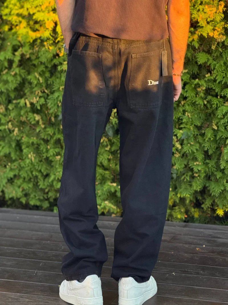 Джинси Dime baggy jeans чоловічі широкі спортивні штани Дайм чорні світлі джинси | Джинсы Дайм мужские черные широкие спортивные штаны Dime Baggy — фото 8
