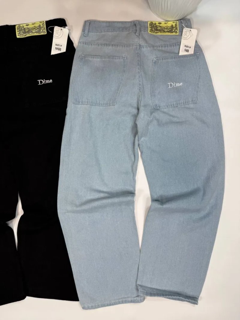 Джинси Dime чоловічі | Dime Jeans | Чорні / Блакитні |S–XL | Джинси Дайм прямі універсальні чоловічі/жіночі — фото 2